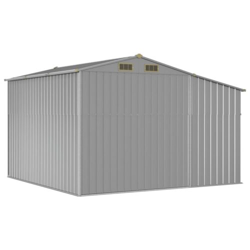 Garden Shed Grey 277x279x179cm Galvanised Steel - Image 7