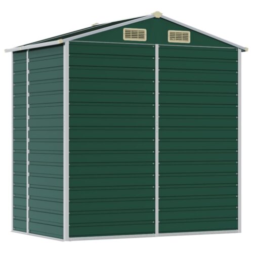 Garden Shed Green 191x130x198cm Galvanised Steel - Image 7