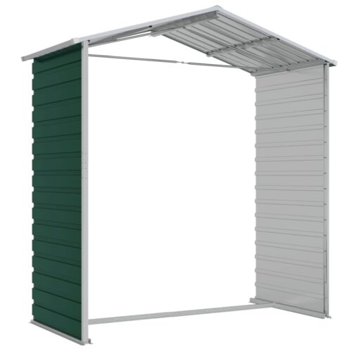 Garden Shed Green 191x130x198cm Galvanised Steel - Image 9