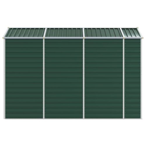 Garden Shed Outdoor Storage Tool Workshop Green Galvanised Steel 191x300x198cm - Image 6