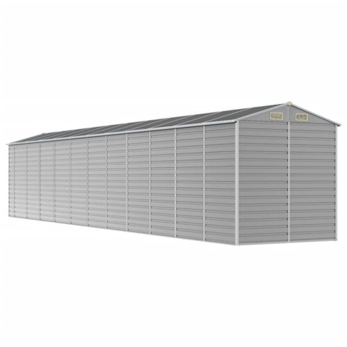 Garden Shed Light Grey 191x980x198cm Galvanised Steel - Image 7
