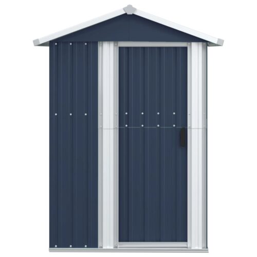 Garden Shed Anthracite 126x97.5x177cm Galvanised Steel - Image 3