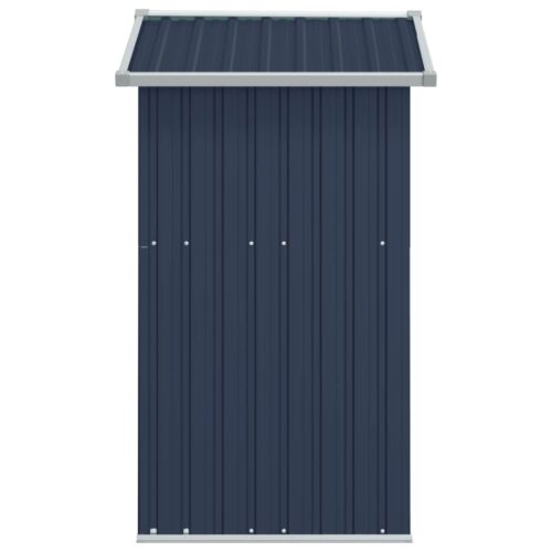 Garden Shed Anthracite 126x97.5x177cm Galvanised Steel - Image 5
