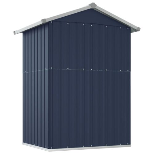 Garden Shed Anthracite 126x97.5x177cm Galvanised Steel - Image 6