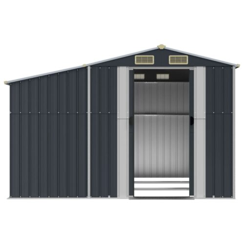 Garden Shed Anthracite 277x279x179cm Galvanised Steel - Image 5