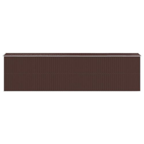 Garden Shed Dark Brown 192x772x223cm Galvanised Steel - Image 5