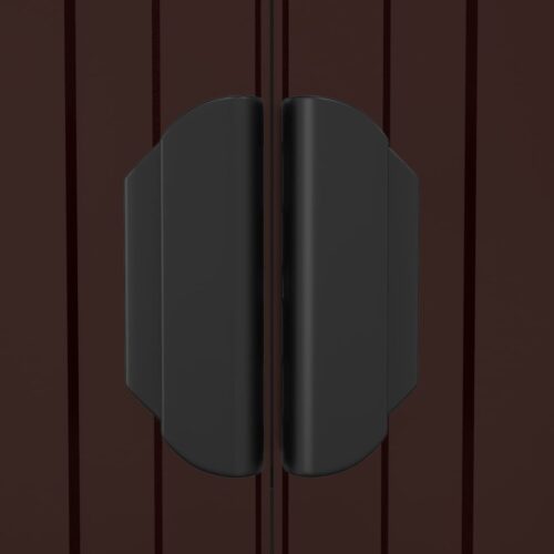 Garden Shed Dark Brown 192x772x223cm Galvanised Steel - Image 7