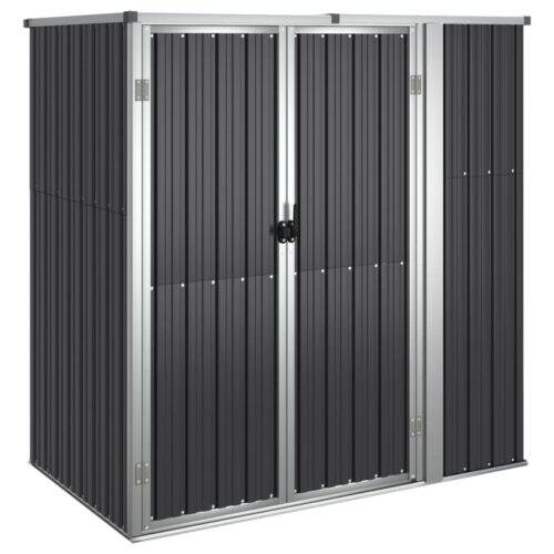 Garden Tool Shed Anthracite 161x89x161cm Galvanised Steel