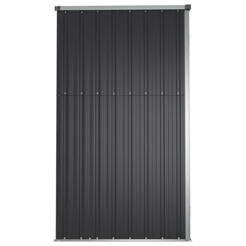 Garden Tool Shed Anthracite 161x89x161cm Galvanised Steel - Image 5
