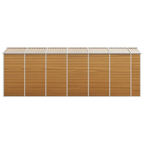 Garden Shed Light Brown 191x555x198cm Galvanised Steel - Image 6