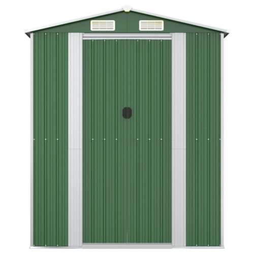 Garden Shed Green 192x772x223cm Galvanised Steel - Image 4