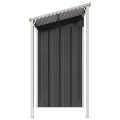 Garden Shed with Extended Roof Anthracite 277x110.5x181cm Steel - Image 5
