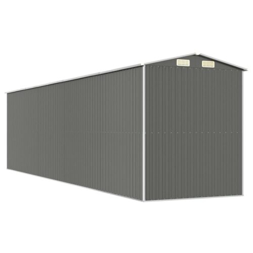 Garden Shed Light Grey 192x772x223cm Galvanised Steel - Image 6