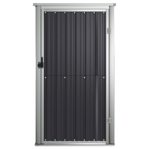Garden Tool Shed Anthracite 88x89x161cm Galvanised Steel - Image 3