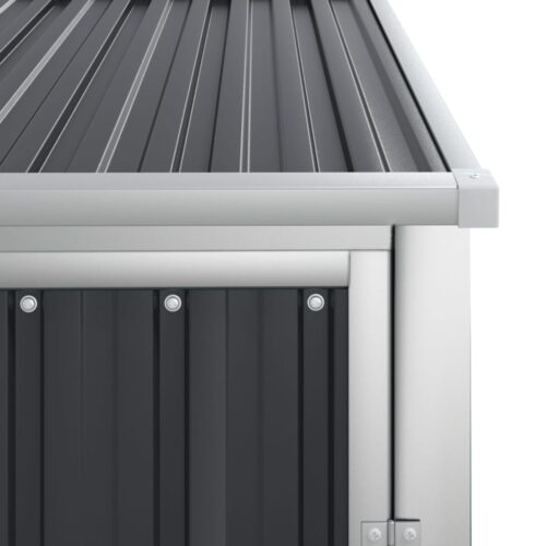 Garden Tool Shed Anthracite 88x89x161cm Galvanised Steel - Image 6