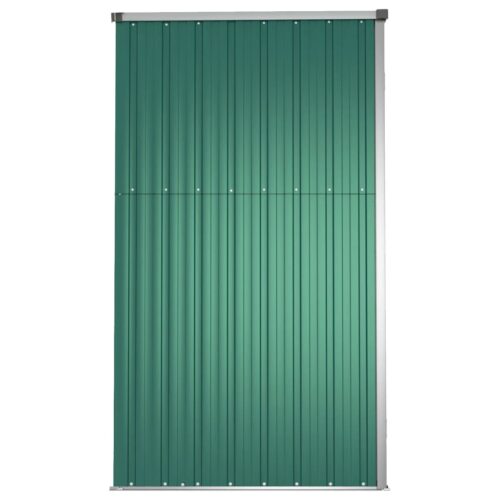 Garden Tool Shed Green 225x89x161cm Galvanised Steel - Image 5