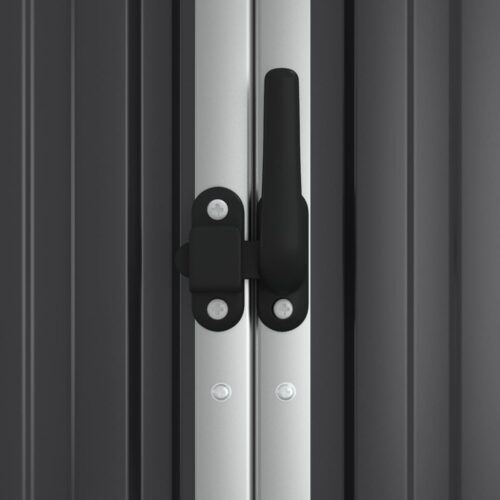 Garden Tool Shed Anthracite 225x89x161cm Galvanised Steel - Image 6