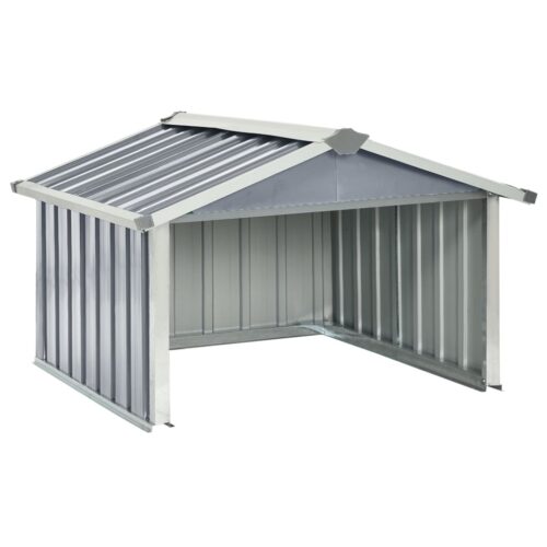 Garden Robot Lawnmower Shed 92x97x63cm Galvanised Steel Grey