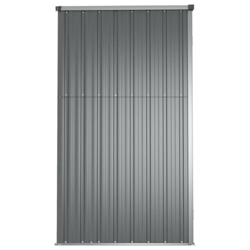 Garden Tool Shed Grey 161x89x161cm Galvanised Steel - Image 5