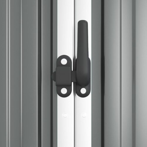 Garden Tool Shed Grey 161x89x161cm Galvanised Steel - Image 6
