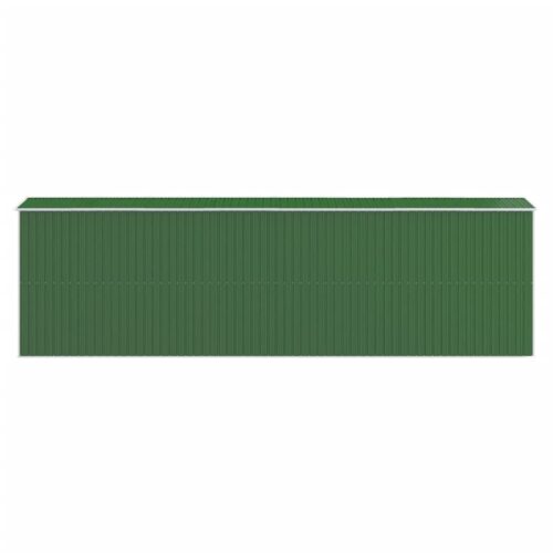 Garden Shed Green 192x689x223cm Galvanised Steel - Image 5