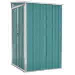 Wall-mounted Garden Shed Green 118x100x178cm Galvanised Steel