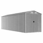Garden Shed Light Grey 191x640x198cm Galvanised Steel