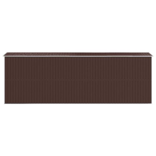 Garden Shed Dark Brown 192x606x223cm Galvanised Steel - Image 5