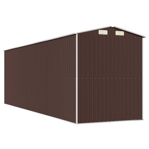 Garden Shed Dark Brown 192x606x223cm Galvanised Steel - Image 6