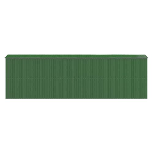 Garden Shed Green 192x606x223cm Galvanised Steel - Image 5