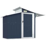 Garden Shed Anthracite 270x130x208.5cm Galvanised Steel