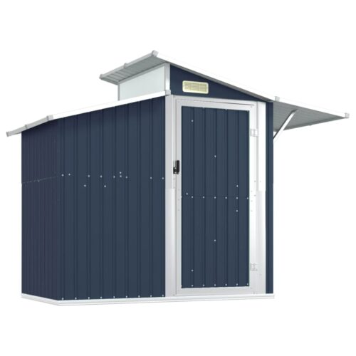Garden Shed Anthracite 270x130x208.5cm Galvanised Steel