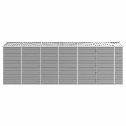 Garden Shed Light Grey 191x555x198cm Galvanised Steel - Image 6