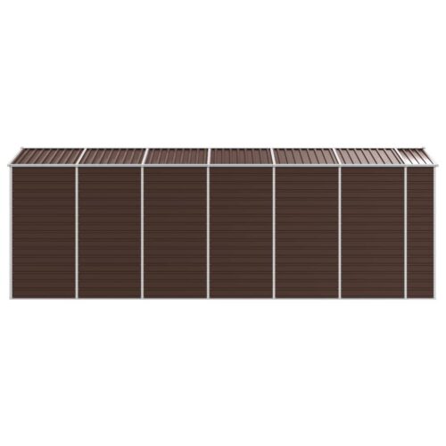 Garden Shed Brown 191x555x198cm Galvanised Steel - Image 6