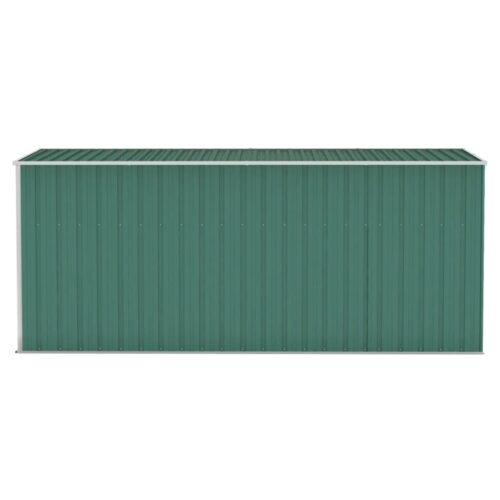 Wall-mounted Garden Shed Green 118x382x178cm Galvanised Steel - Image 4