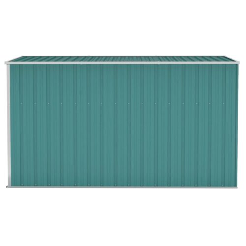 Wall-mounted Garden Shed Green 118x288x178cm Galvanised Steel - Image 4