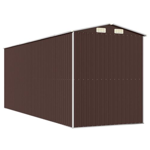 Garden Shed Dark Brown 192x523x223cm Galvanised Steel - Image 6