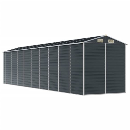 Garden Shed Anthracite 191x810x198cm Galvanised Steel - Image 7