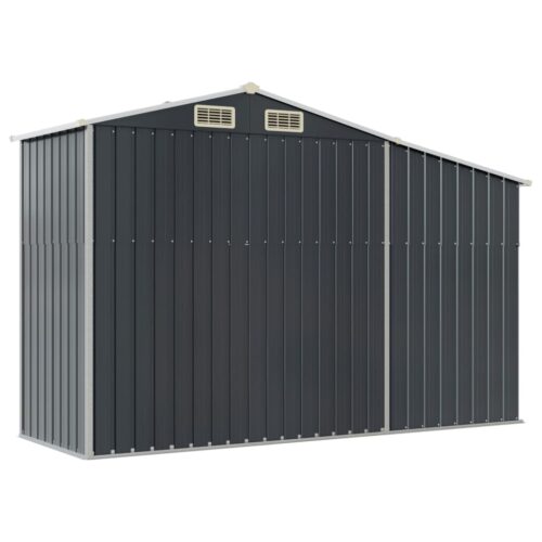 Garden Shed Anthracite 277x93x179cm Galvanised Steel - Image 6