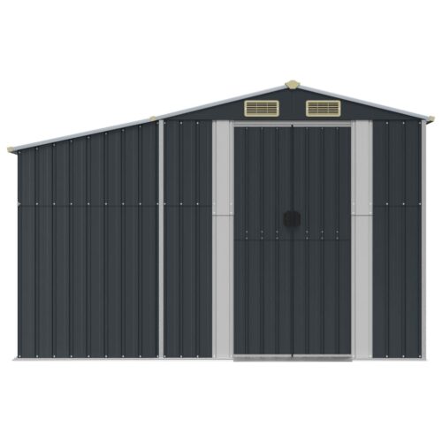 Garden Shed Anthracite 277x192.5x179cm Galvanised Steel - Image 4