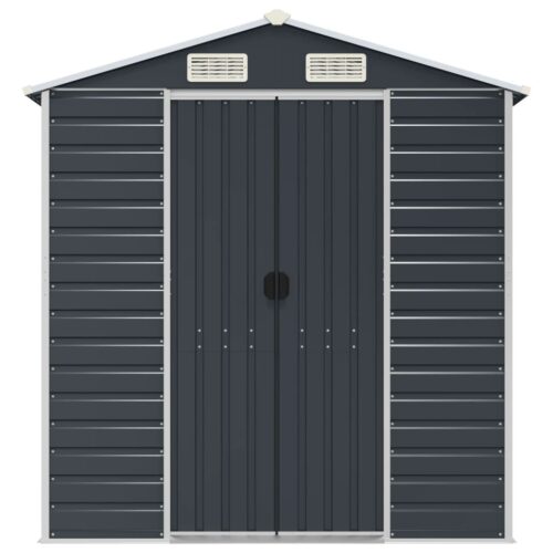 Garden Shed Anthracite 191x725x198cm Galvanised Steel - Image 4