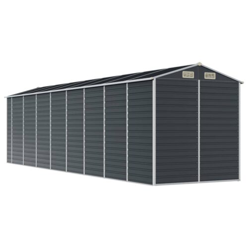 Garden Shed Anthracite 191x725x198cm Galvanised Steel - Image 7