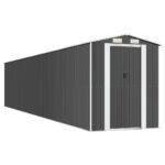 Garden Shed Anthracite 192x1021x223cm Galvanised Steel