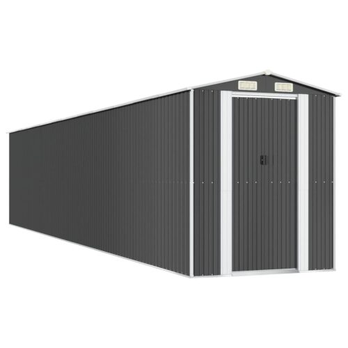 Garden Shed Anthracite 192x1021x223cm Galvanised Steel