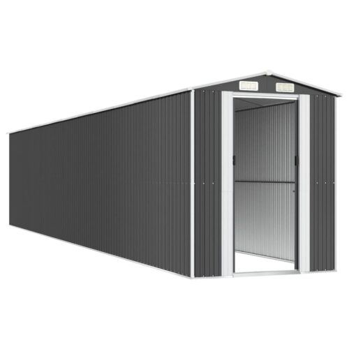 Garden Shed Anthracite 192x1021x223cm Galvanised Steel - Image 4