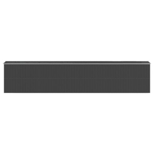 Garden Shed Anthracite 192x1021x223cm Galvanised Steel - Image 5