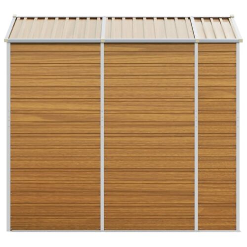 Garden Shed Light Brown 191x215x198cm Galvanised Steel - Image 6