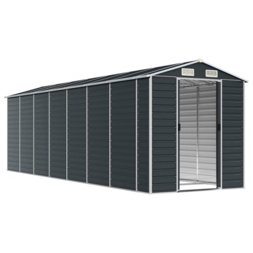 Garden Shed Anthracite 191x640x198cm Galvanised Steel - Image 3