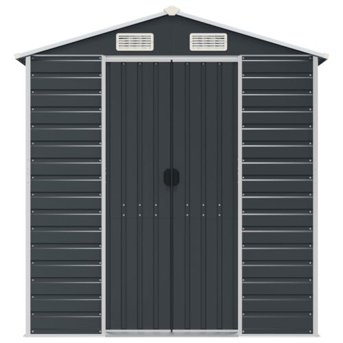 Garden Shed Anthracite 191x640x198cm Galvanised Steel - Image 4