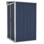 Wall-mounted Garden Shed Anthracite 118x100x178cm Steel